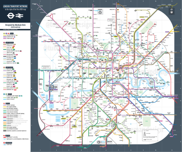 London 2050 RER Map V6 Watermarked | PDF