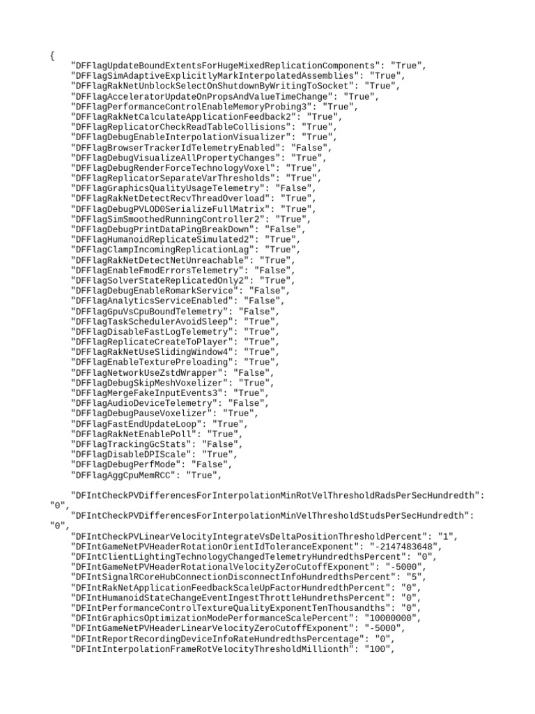 Config Flags for Game Performance Optimization | PDF | Statistical ...