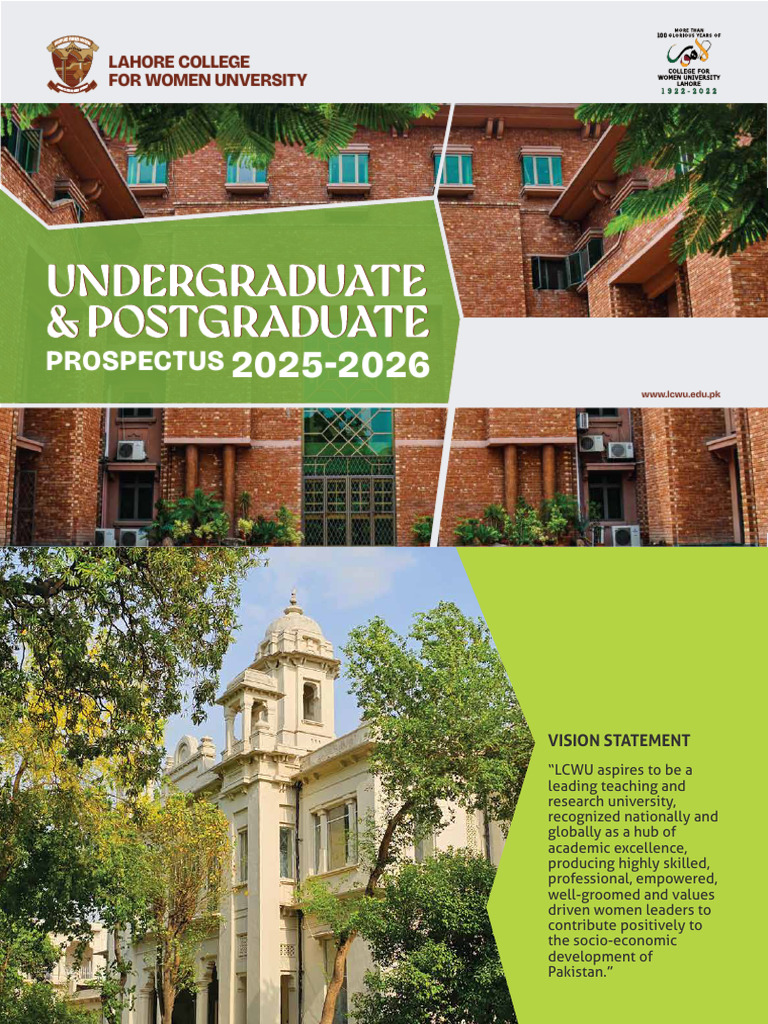 LCWU Prospectus 2025-2026 Overview | PDF | Artificial Intelligence ...