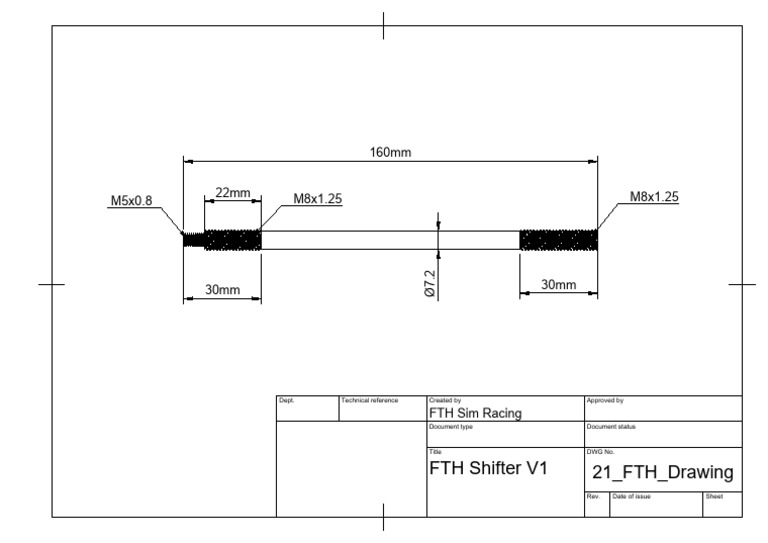 FTH Shifter V1 Technical Drawing | PDF