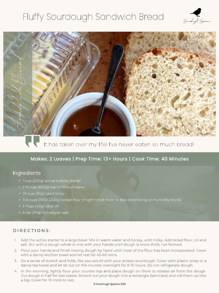 Sourdough Bread Recipe | PDF