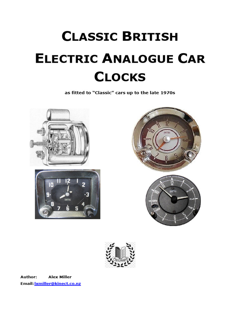 Smiths Electric Car Clocks Guide | PDF | Clock | Electric Motor