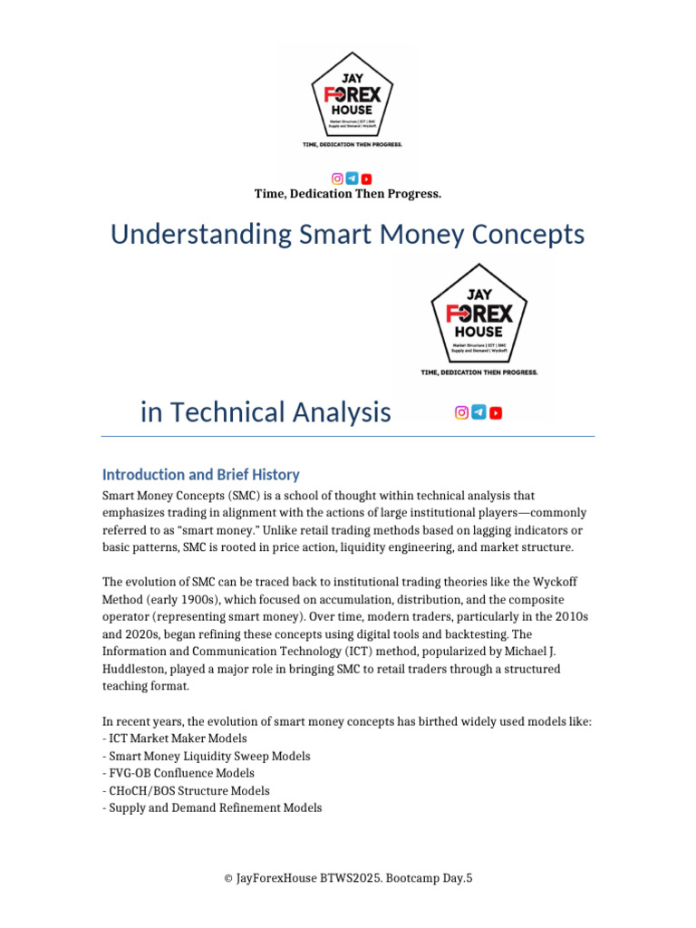 Smart Money Concepts Explained | PDF | Technical Analysis