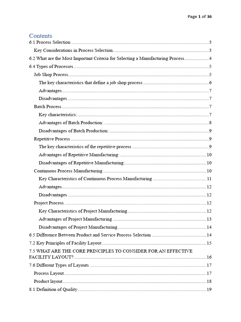 Key Factors in Process Selection | PDF | Automation | Project Management