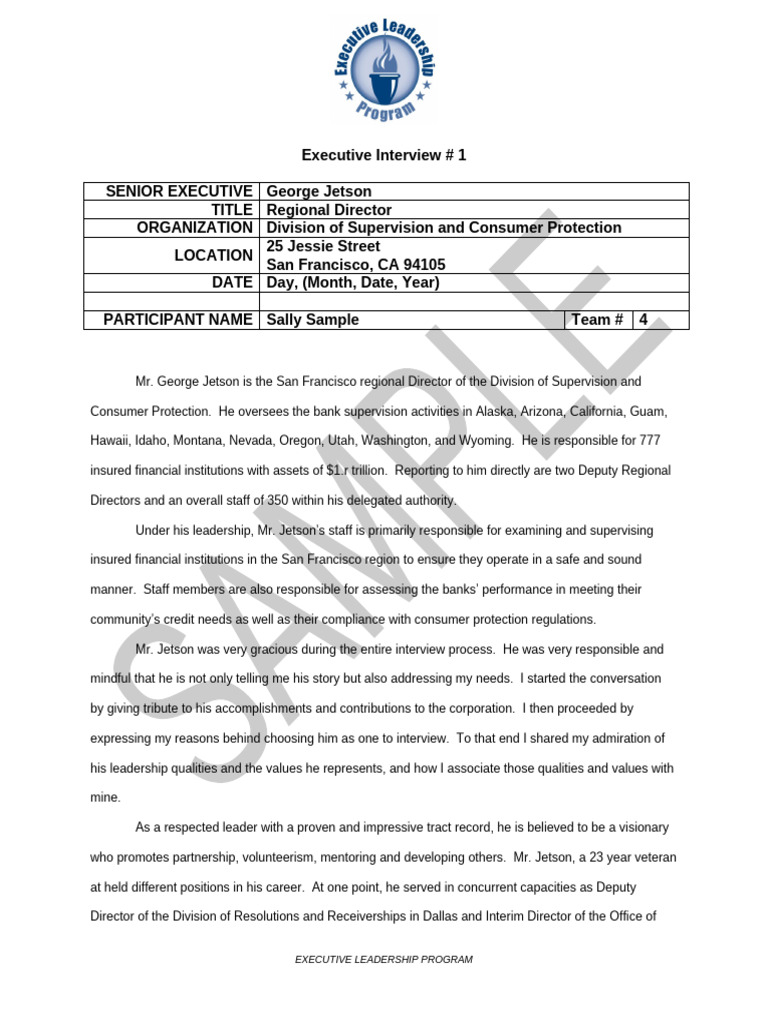 Insights from Regional Director George Jetson | PDF | Leadership ...