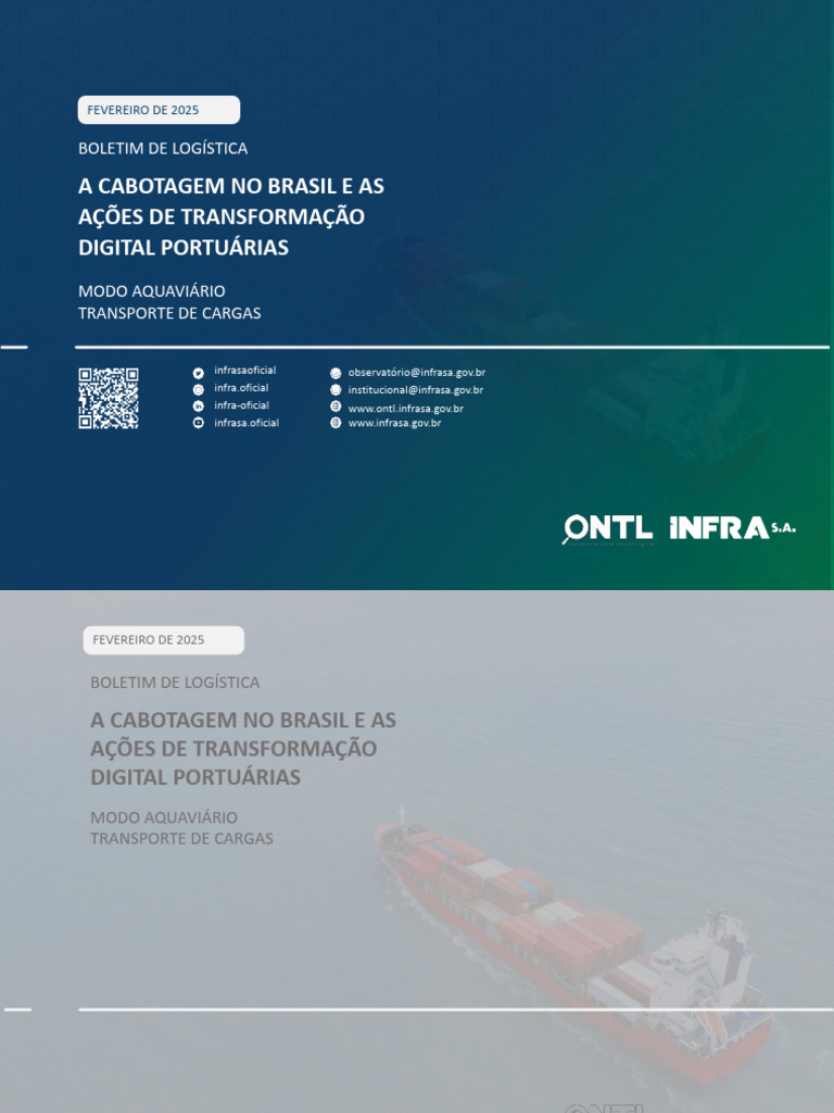 Cabotagem no Brasil: Logística e Digitalização | PDF | Internet das ...