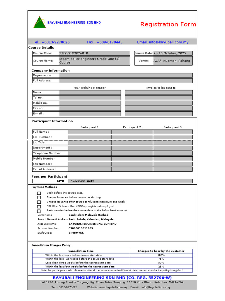 Steam Boiler Engineers Course Registration | PDF | Service Industries ...