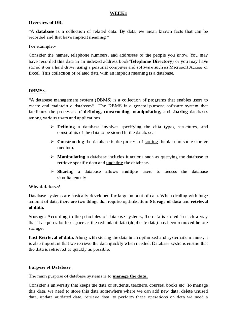 Database Management System Overview | PDF | Databases | Conceptual Model