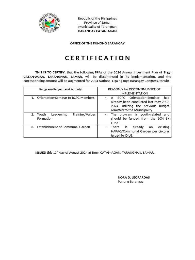 Certification | PDF