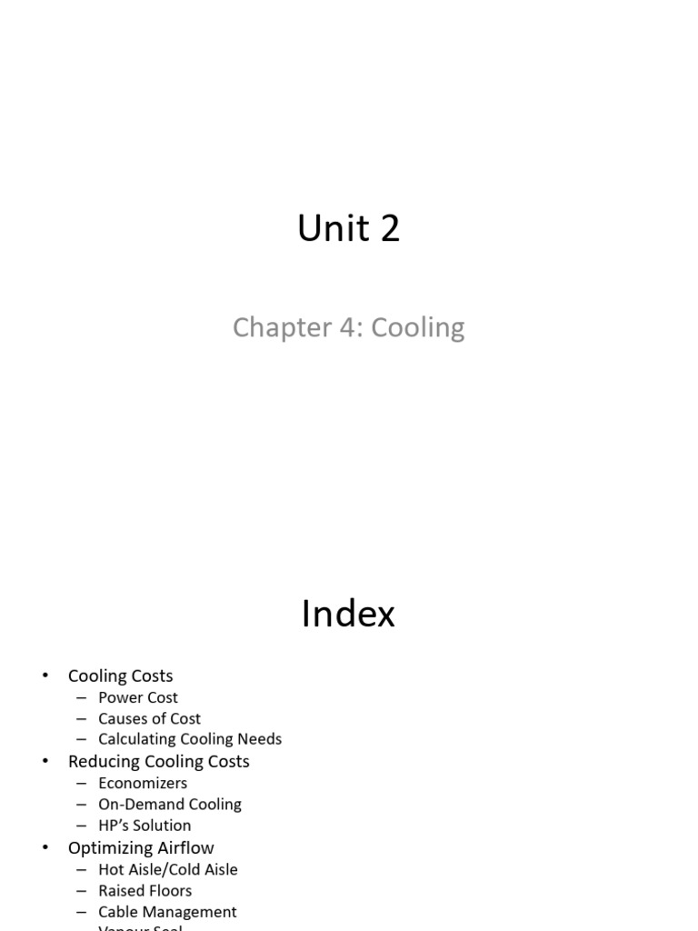 Cooling 1 | PDF | Data Center | Air Conditioning