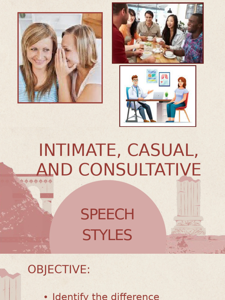 Intimate Casual Consultative | PDF | Nonverbal Communication ...