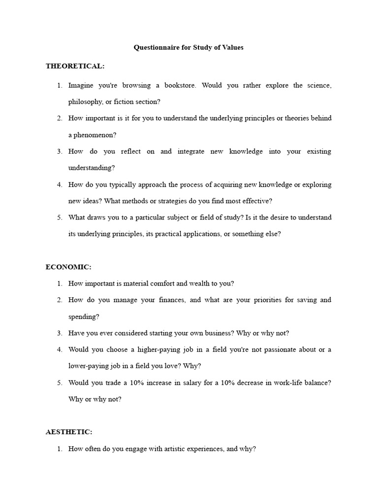 Que For SOV | PDF | Well Being | Behavioural Sciences