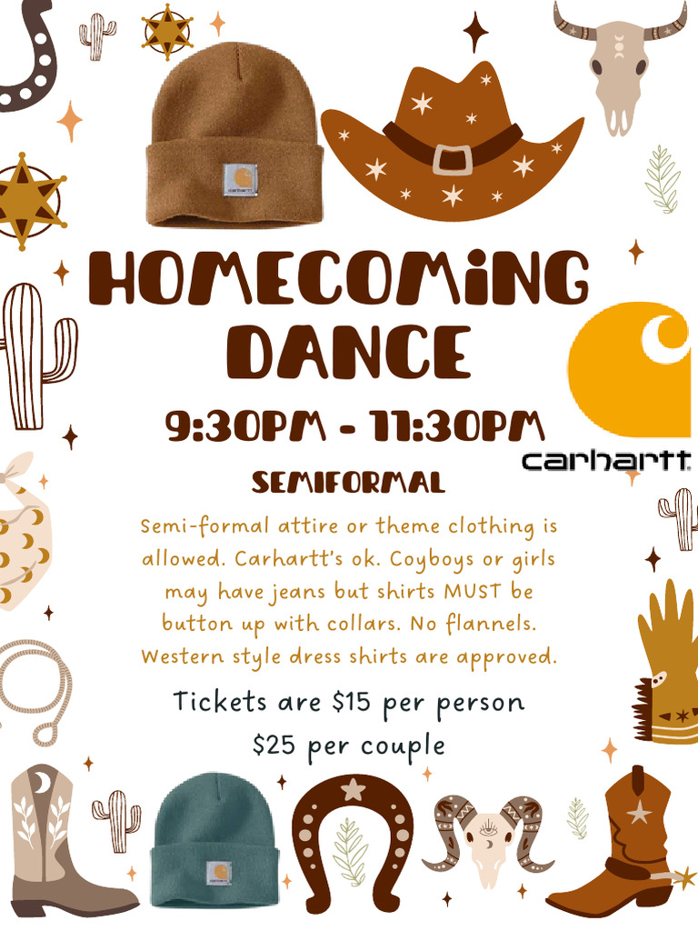 Homecoming Dance Dress Code & Tickets | PDF