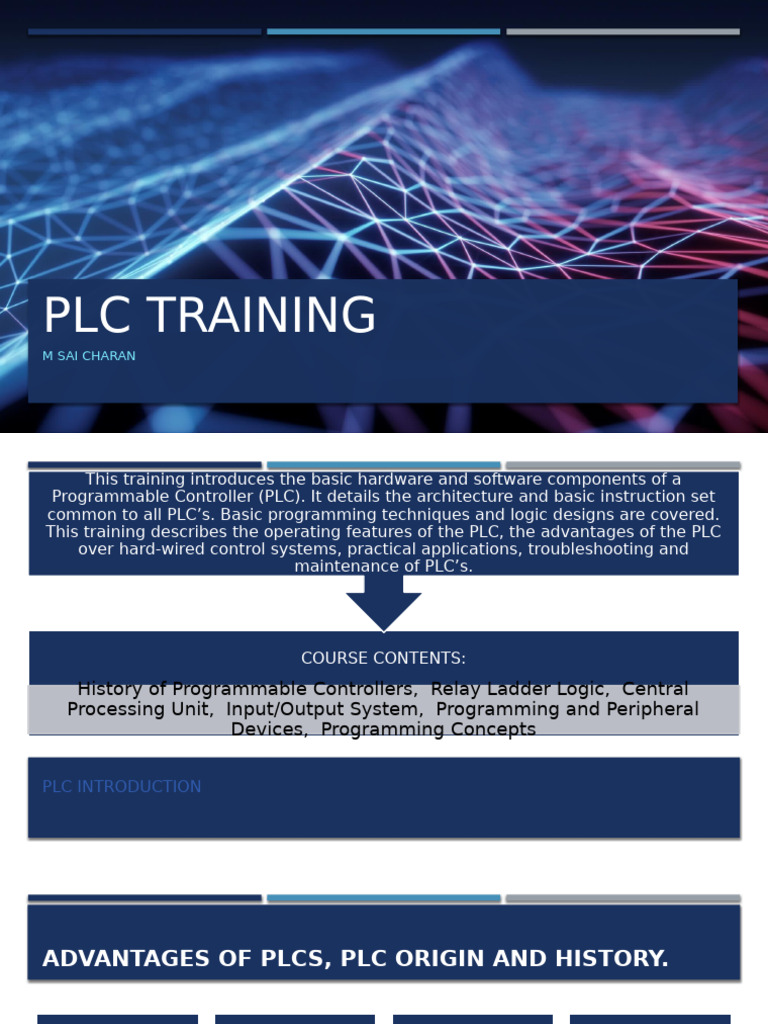 PLC Training | PDF | Programmable Logic Controller | Computer Engineering