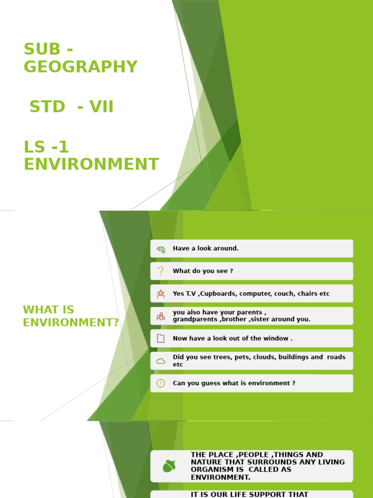 Understanding Environment and Ecosystems | PDF | Natural Environment ...