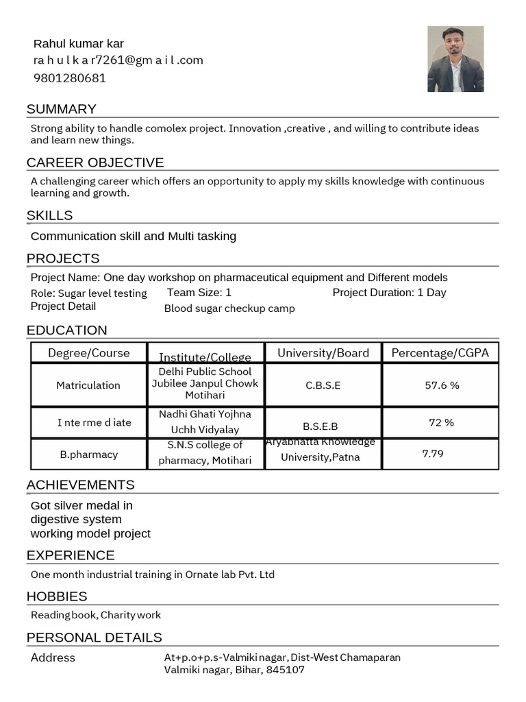 Rahul Resume | PDF