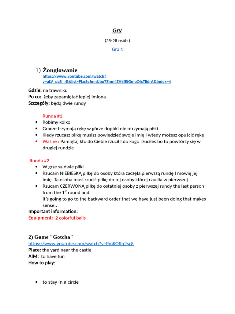 Fun Group Games for Team Building | PDF