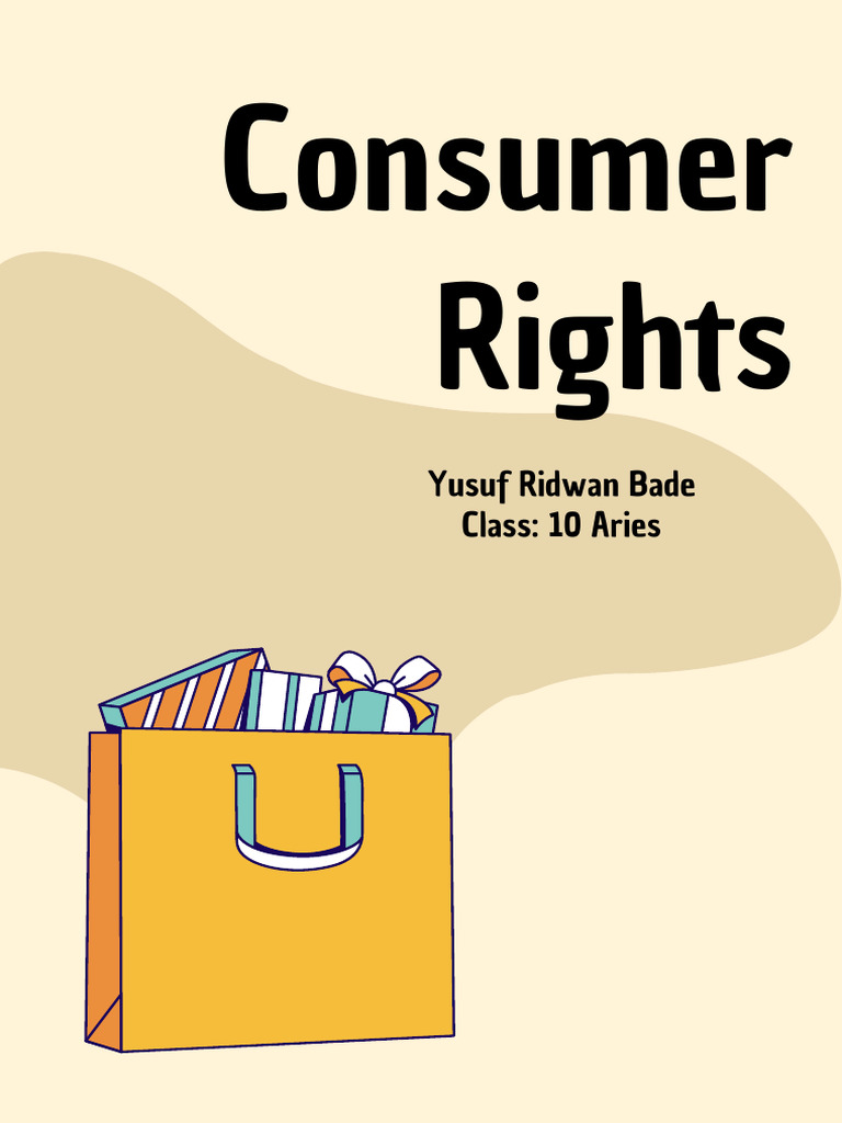 Understanding Consumer Rights | PDF | Consumer Protection | False ...