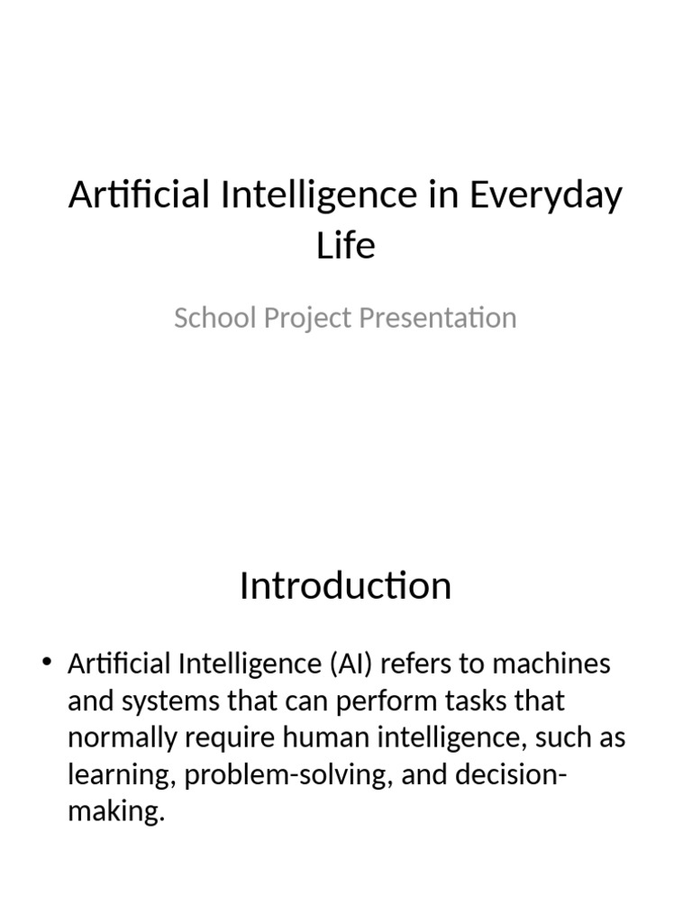 Artificial Intelligence in Everyday Life | PDF