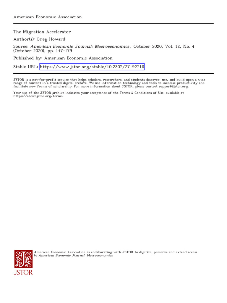 Migration's Impact on Labor Markets | PDF | Unemployment | Human Migration