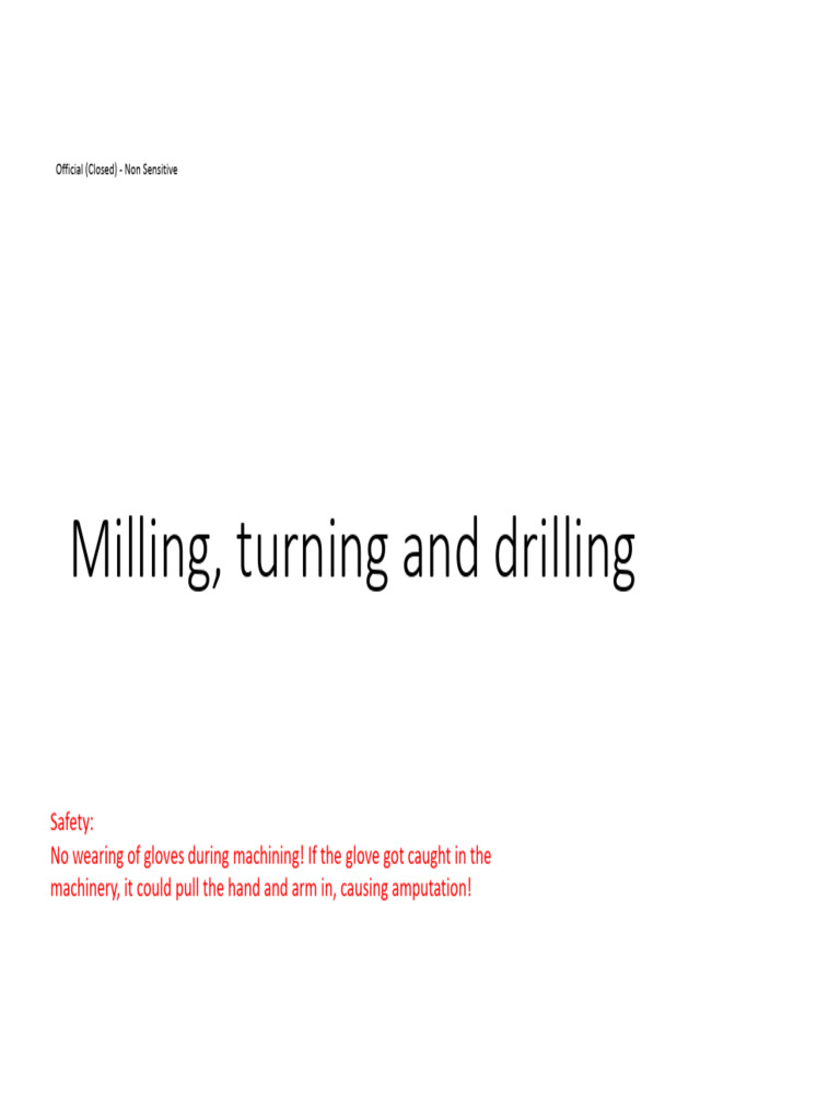 Machining Operations: Milling, Turning, Drilling | PDF | Machining ...