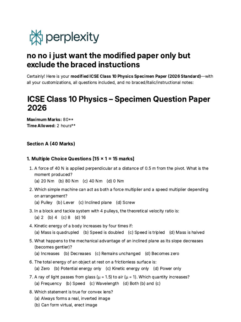 No No I Just Want The Modified Paper Only But Excl | PDF | Refraction ...