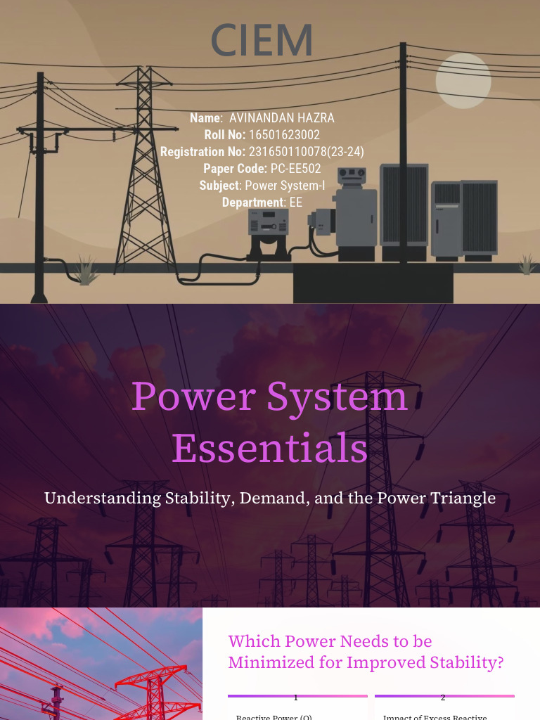 Power System Stability and Efficiency Insights | PDF | Ac Power ...