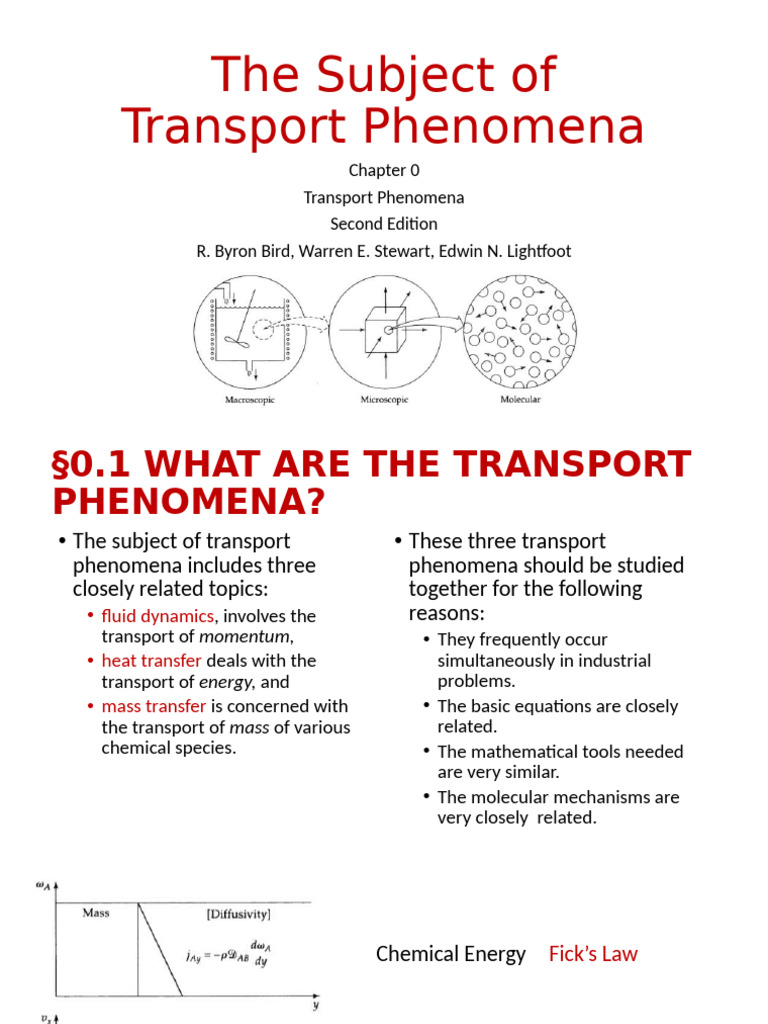 Overview of Transport Phenomena Concepts | PDF | Transport Phenomena ...