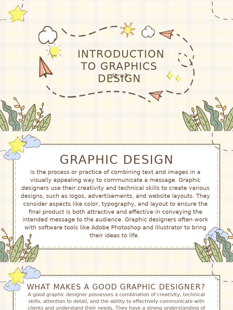 Introduction To Graphics Design | PDF | Typefaces | Graphic Design