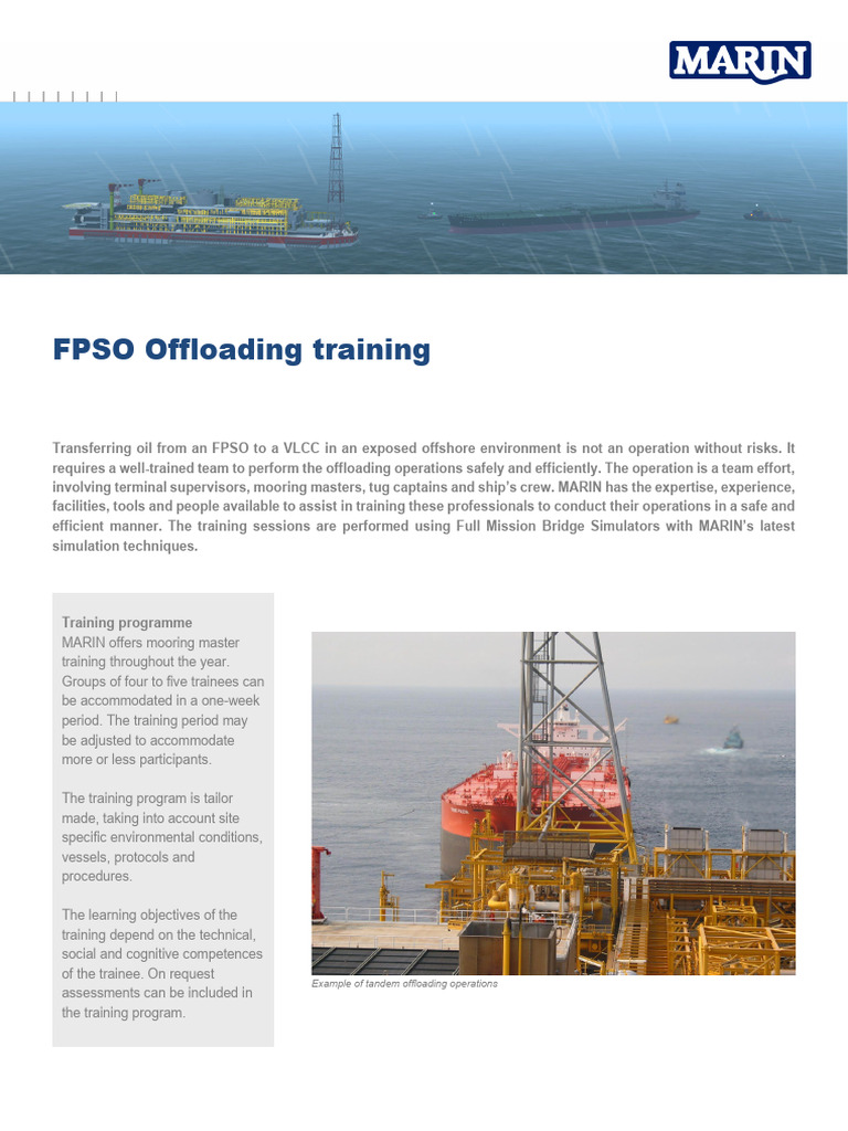 FPSO Offloading Training Overview | PDF | Simulation | Oil Tanker
