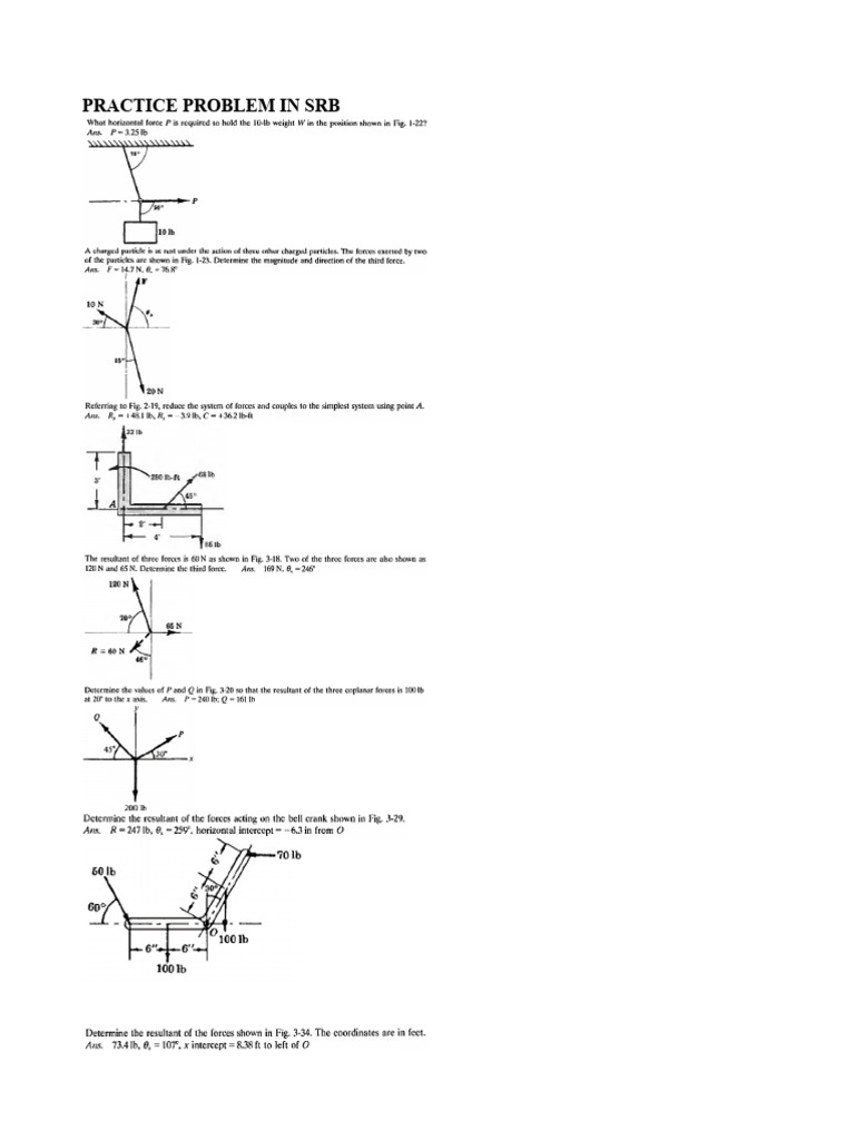 Practice Problems in SRB | PDF