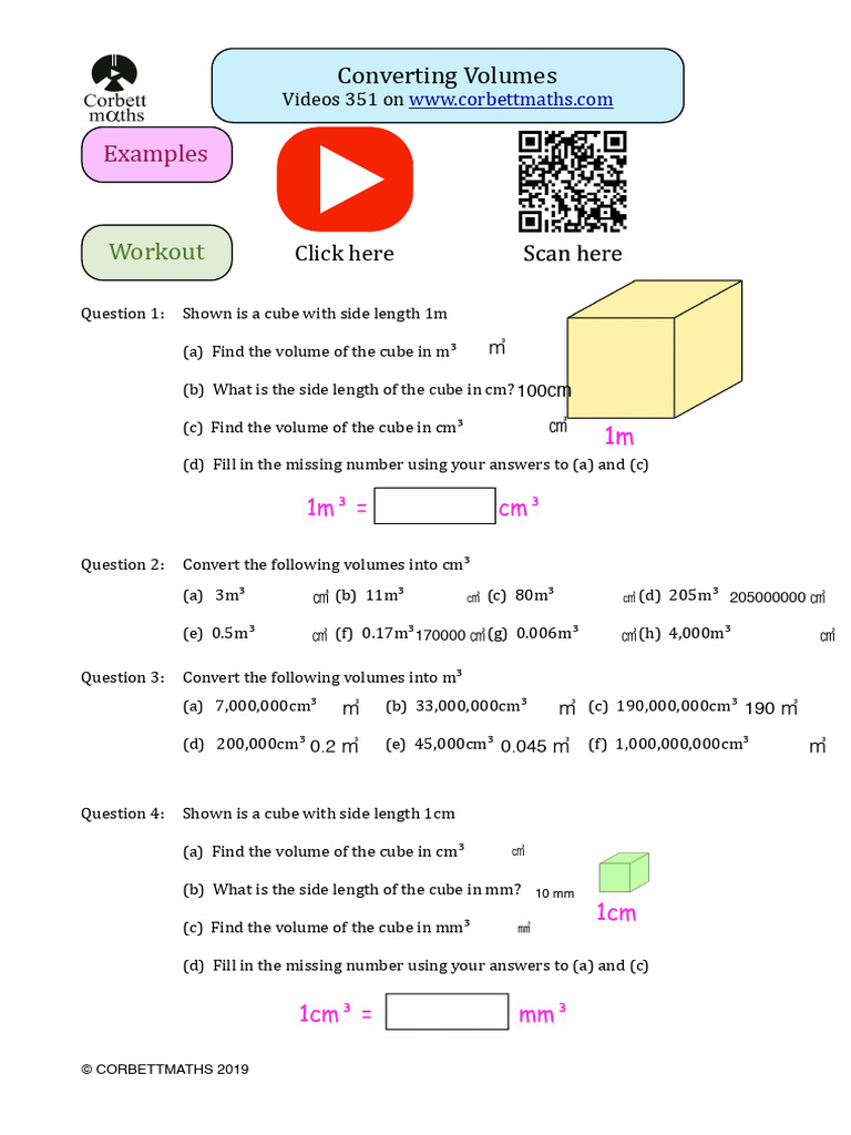 Converting Volumes | PDF | Litre | Volume