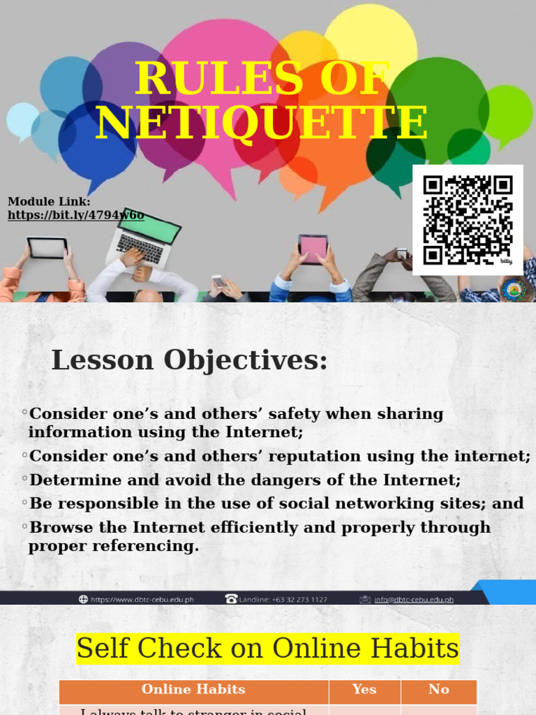 Essential Netiquette and Online Safety Tips | PDF | Malware | Software