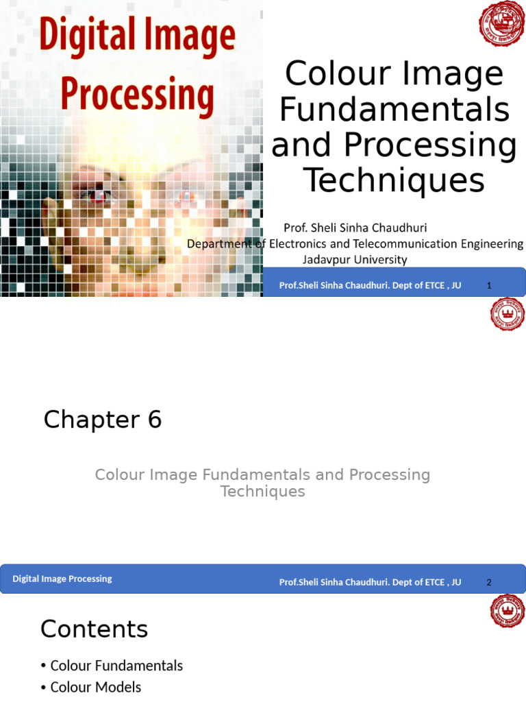 Colour Image Processing Techniques | PDF | Color | Rgb Color Model