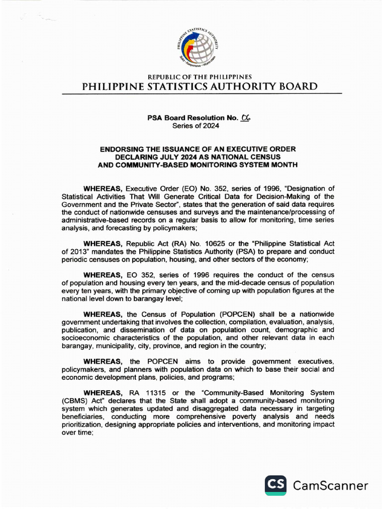 PSA Board Resolution No. 06 S. 2024 | PDF