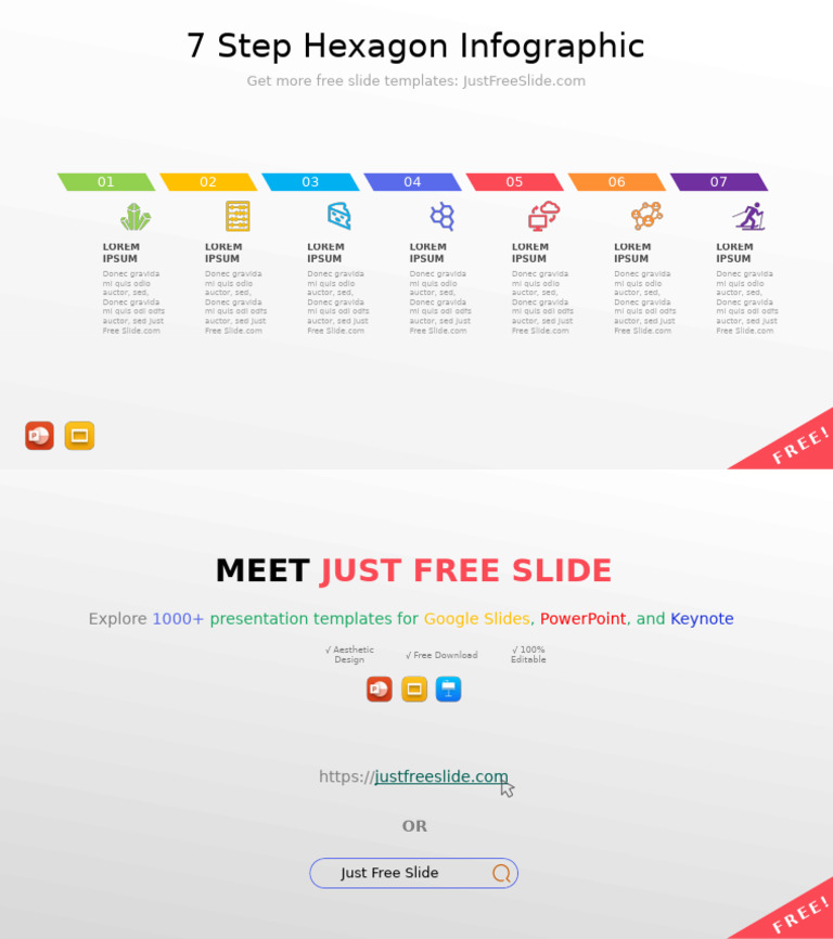 7 Step Hexagon Infographic | PDF