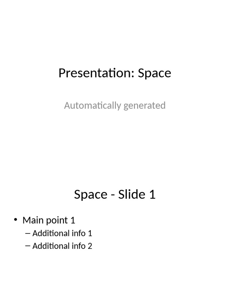 Space | PDF