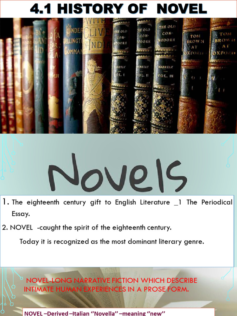 History of the Novel: Key Developments | PDF | Novels | Gothic Fiction