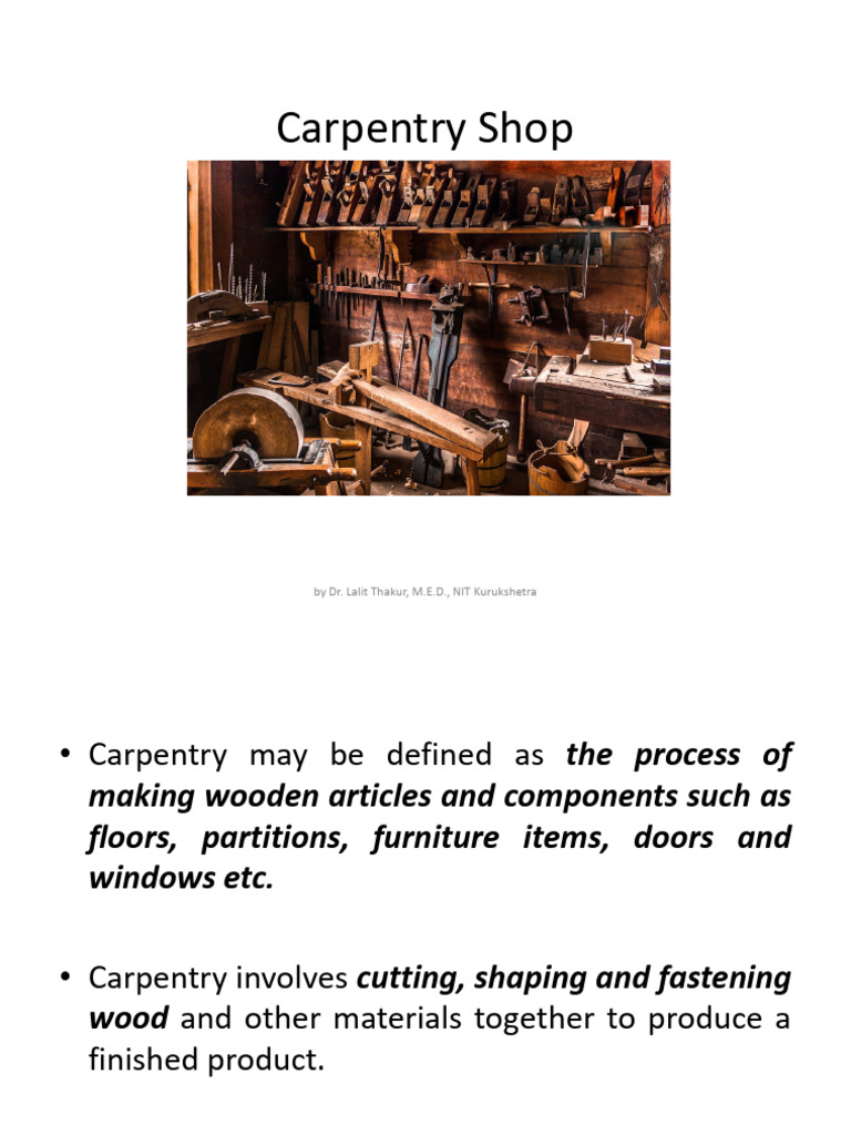 Overview of Carpentry Techniques | PDF | Wood | Woodworking