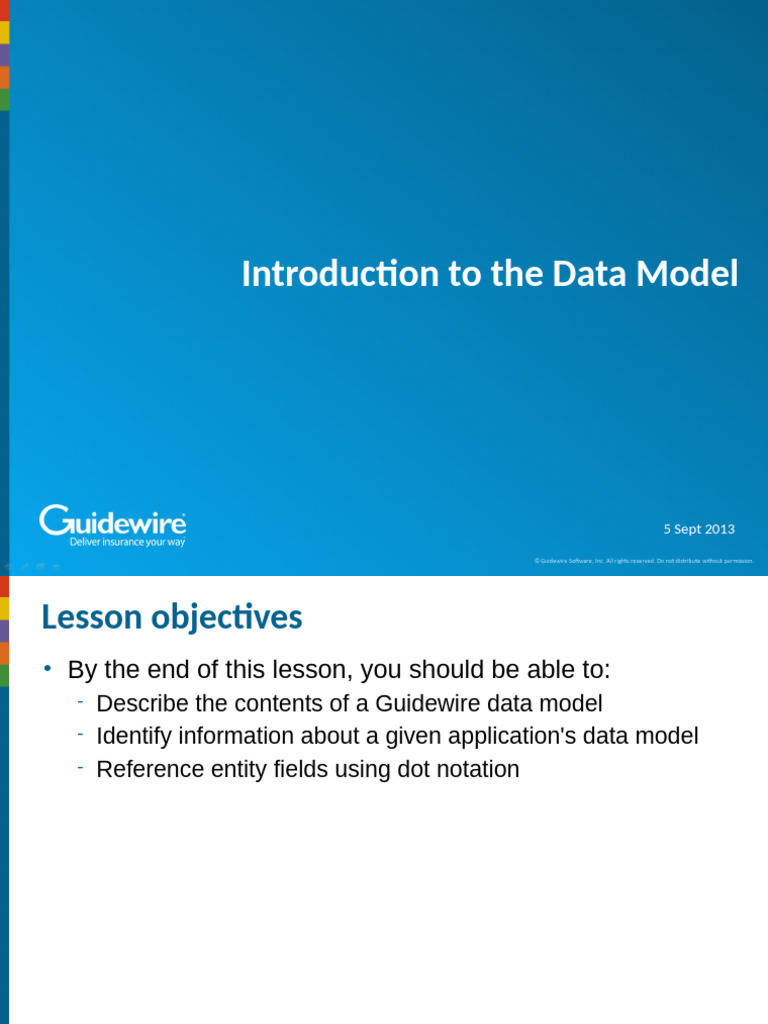 Guidewire Data Model Overview | PDF | Data Model | Databases