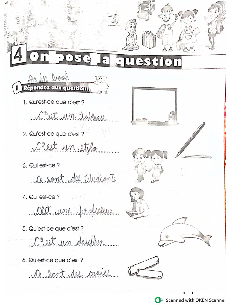 French Workbook Chapter 4 To 7 | PDF