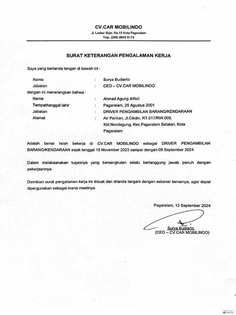 Paklaring | PDF