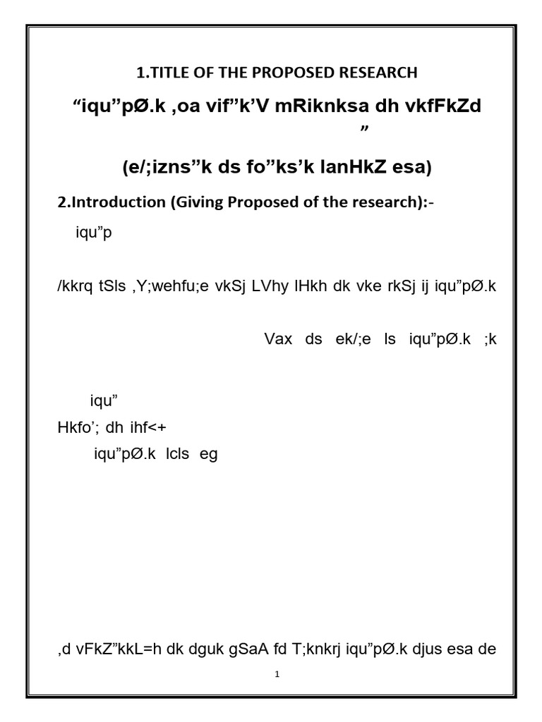 Final Synopsis | PDF