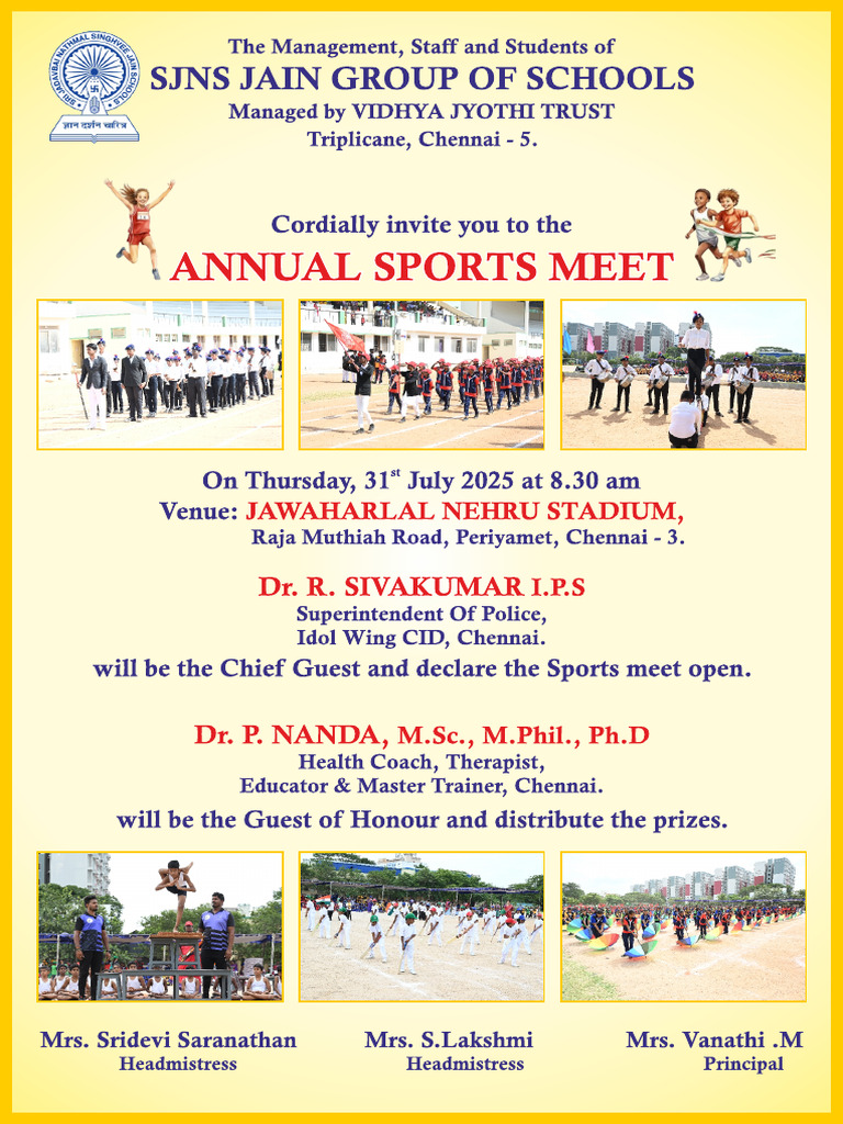 Sports Meet Programme Schedule | PDF