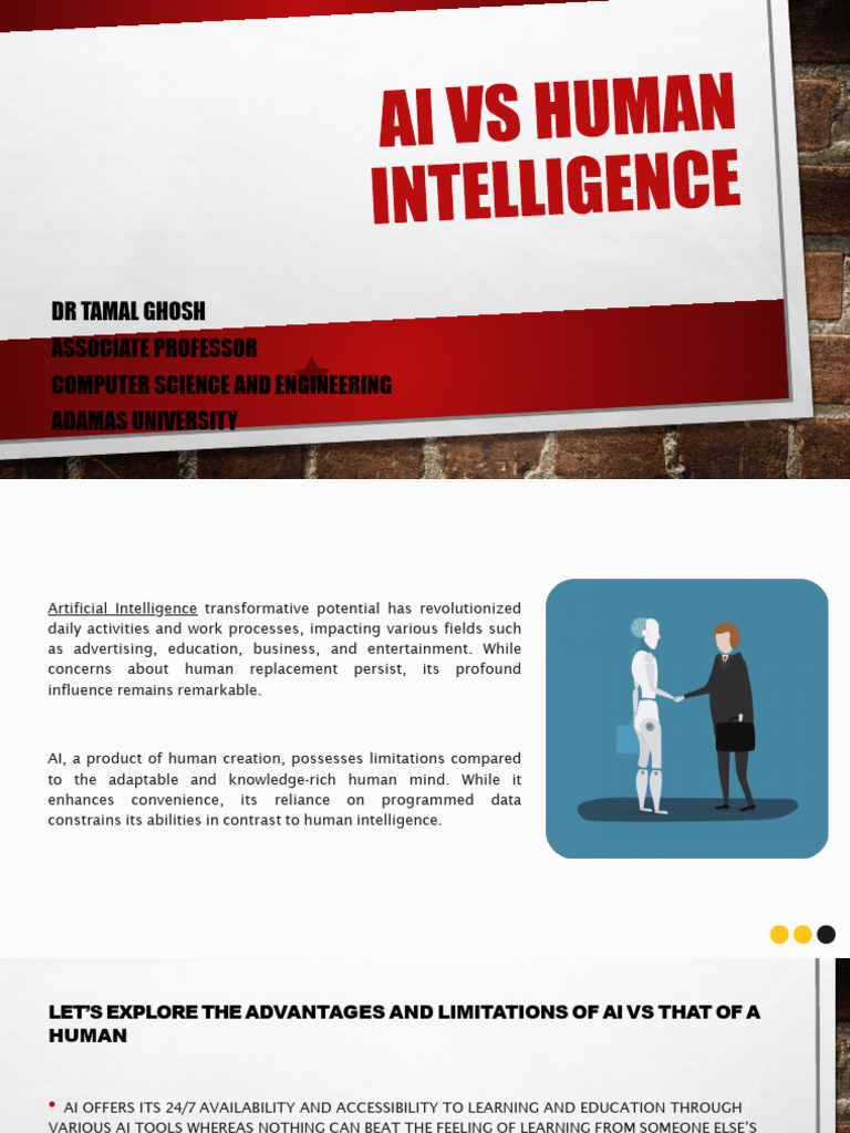 Ai Vs Human Intelligence Lect2 | PDF