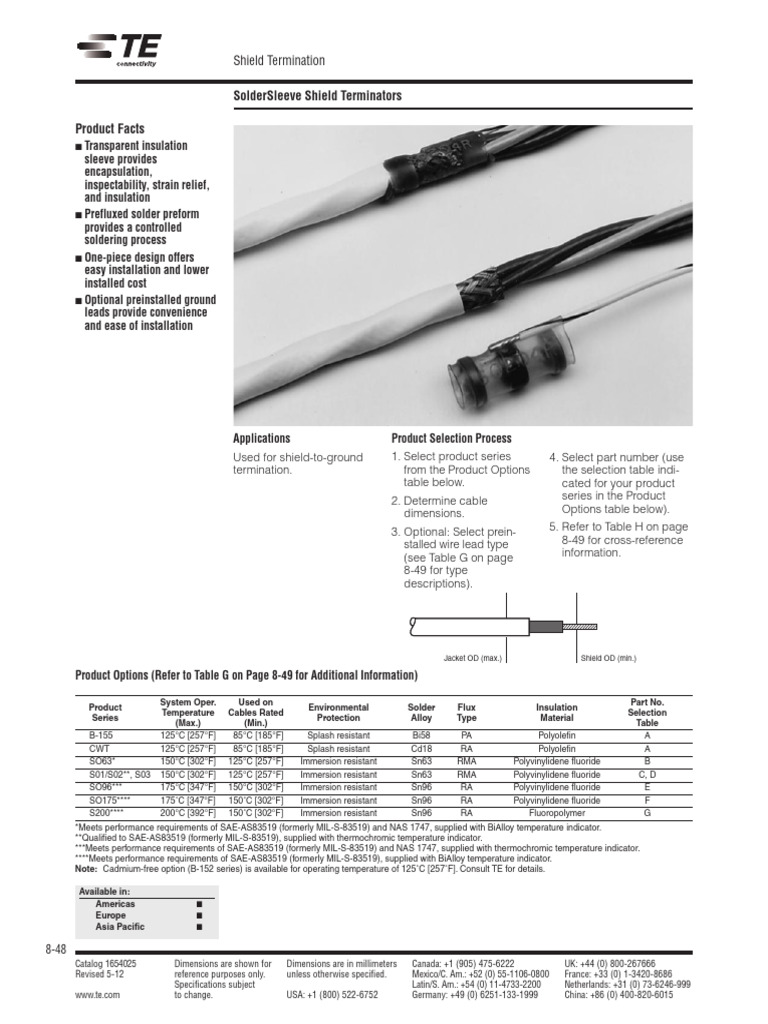 SolderSleeve Shield Terminators Guide | PDF | Solder | Soldering