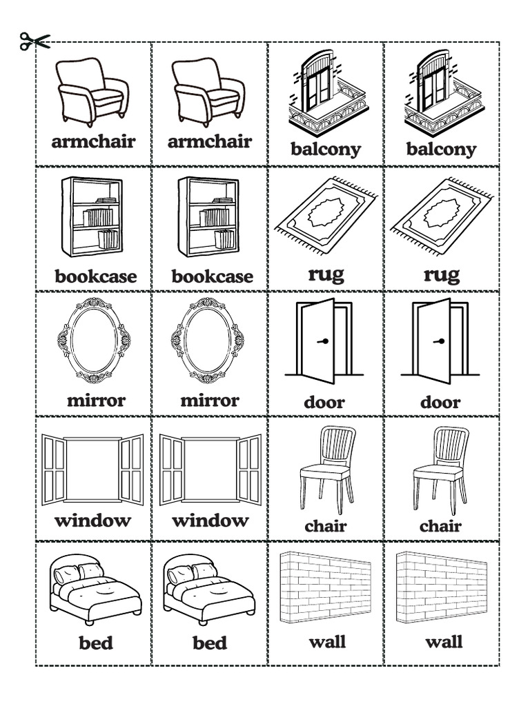 Memory Game - Furniture | PDF