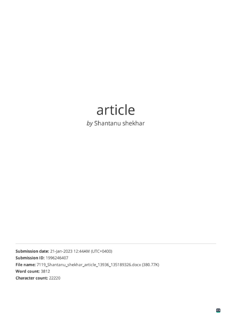 Article | PDF