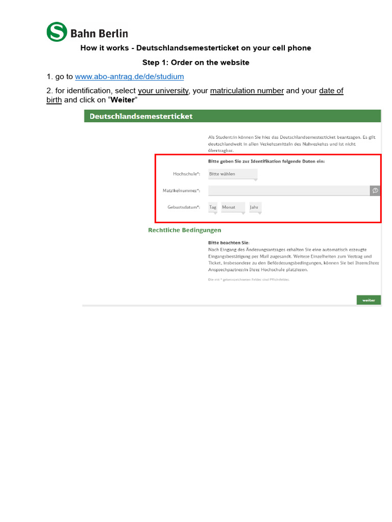 Instructions Students en | PDF