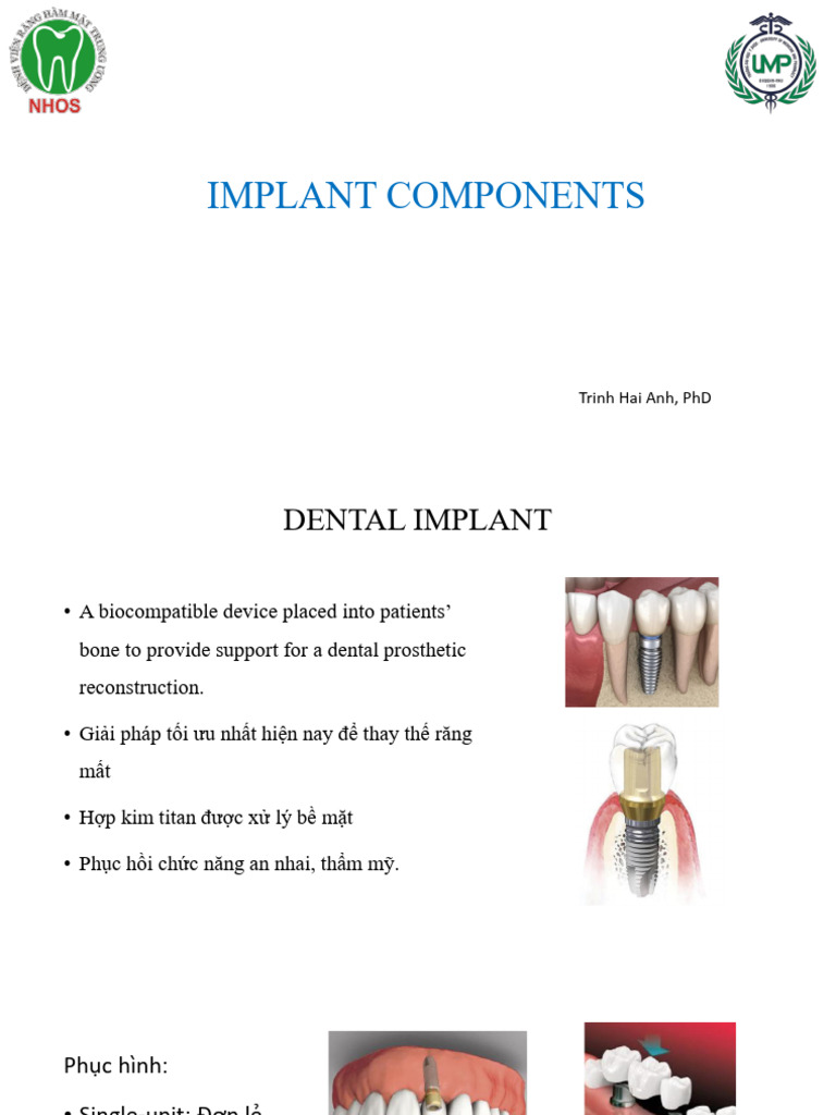 Dental Implant Components Overview | PDF | Dental Implant | Dentistry
